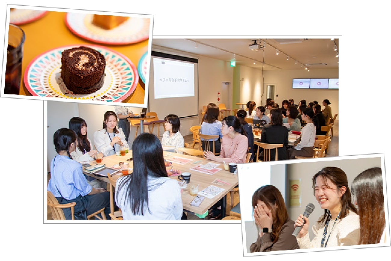 ケーキ女子会の様子