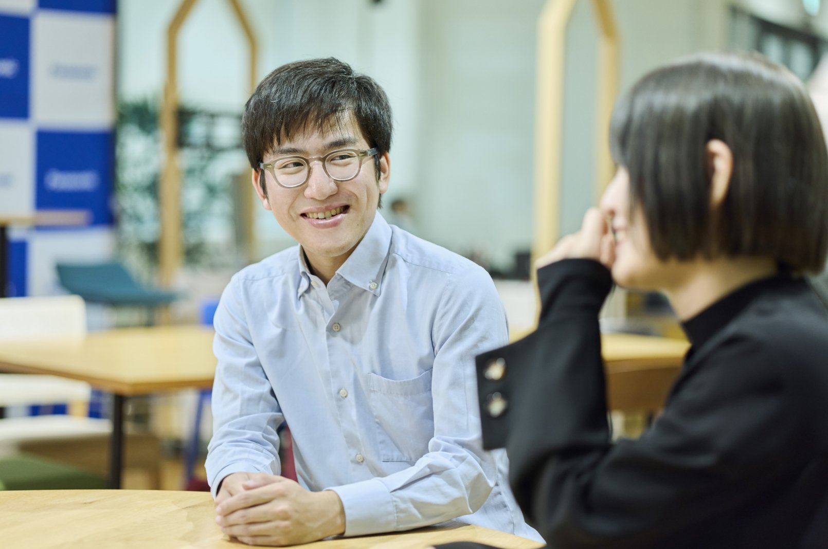 笑顔の大島さんと中尾さん