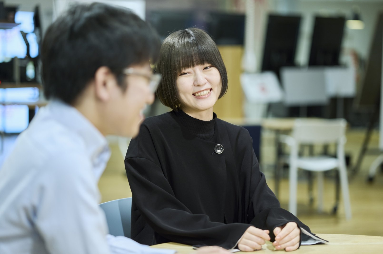 笑顔の中尾さんと大島さん