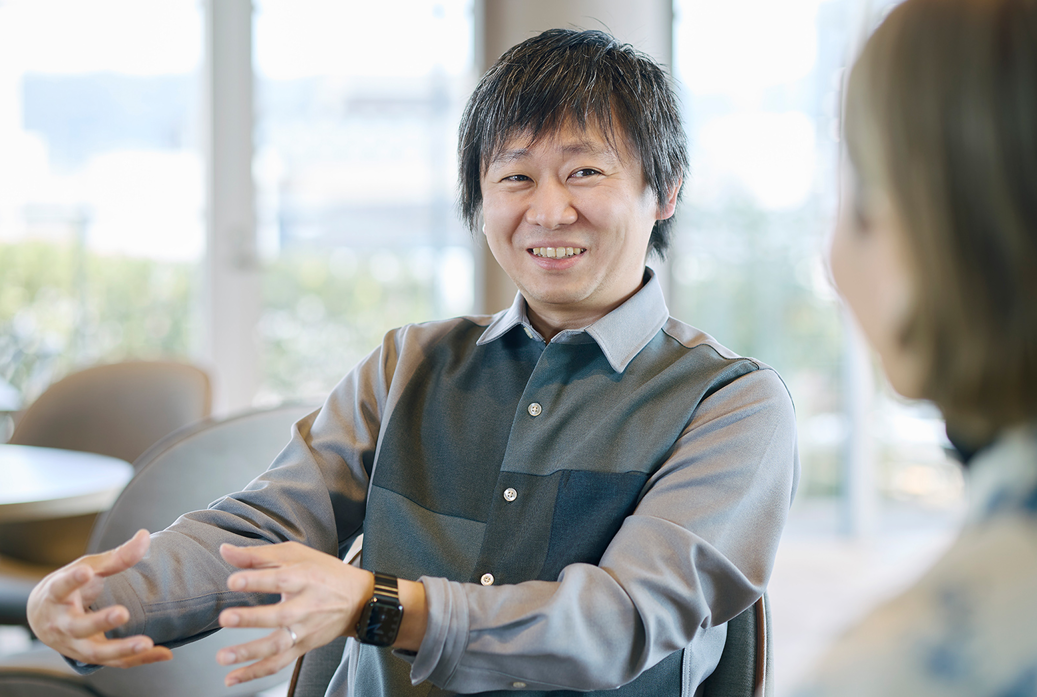 笑顔の榛葉さん