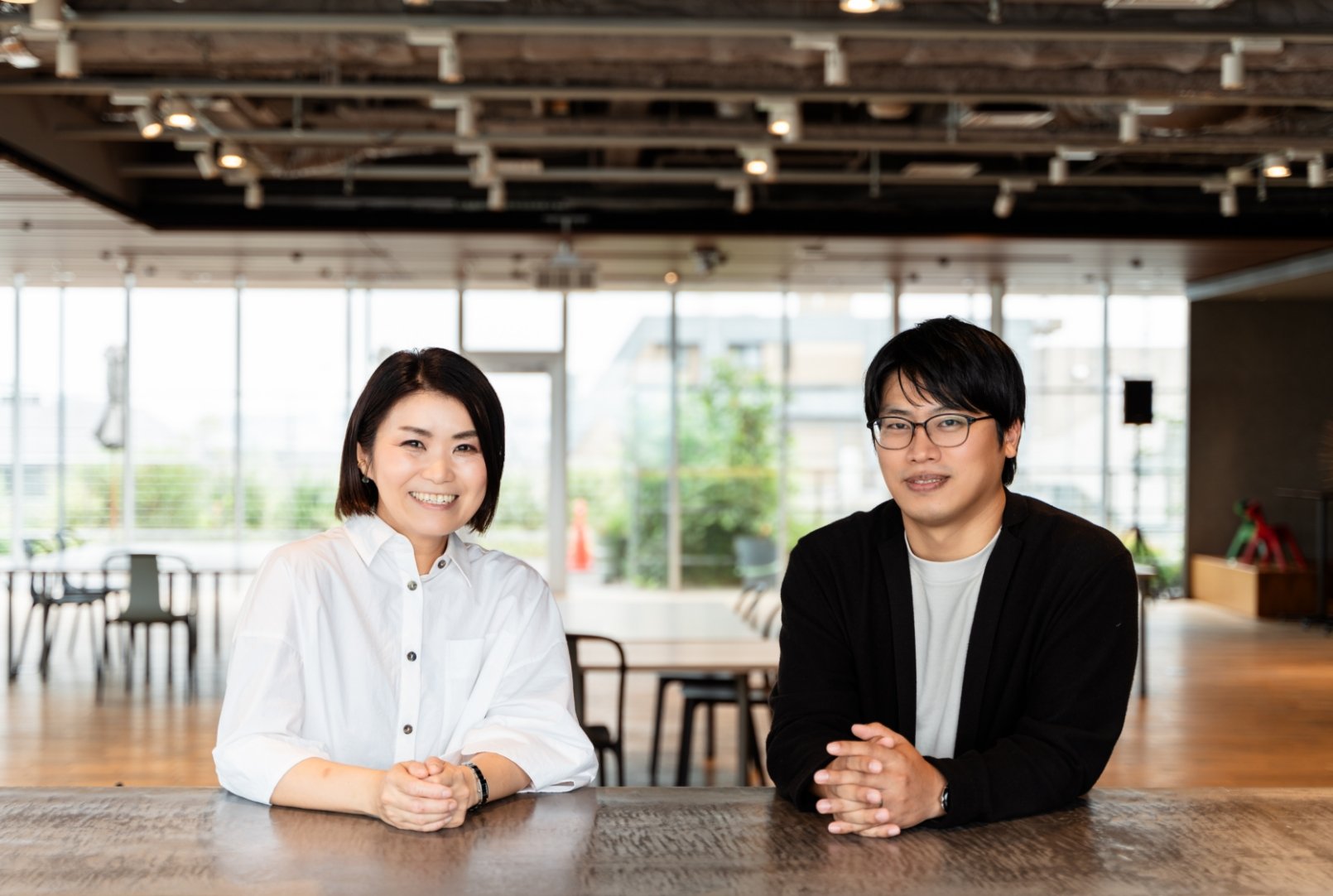 笑顔の平さんと久野さん