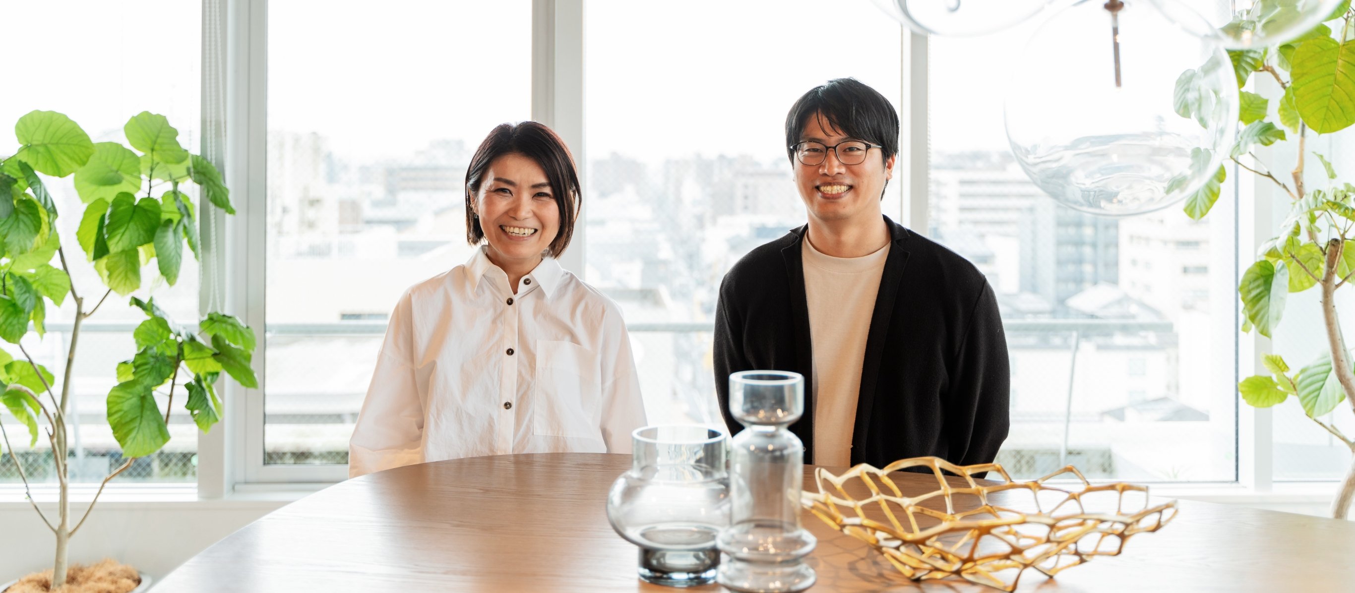 笑顔の平さんと久野さん